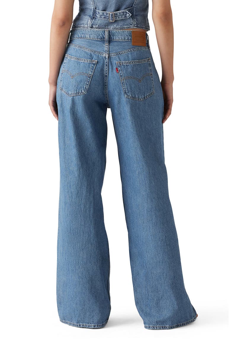 Baggy High Waist Wide Leg Dad Jeans, Alternate, color, CAUSE AND EFFECT