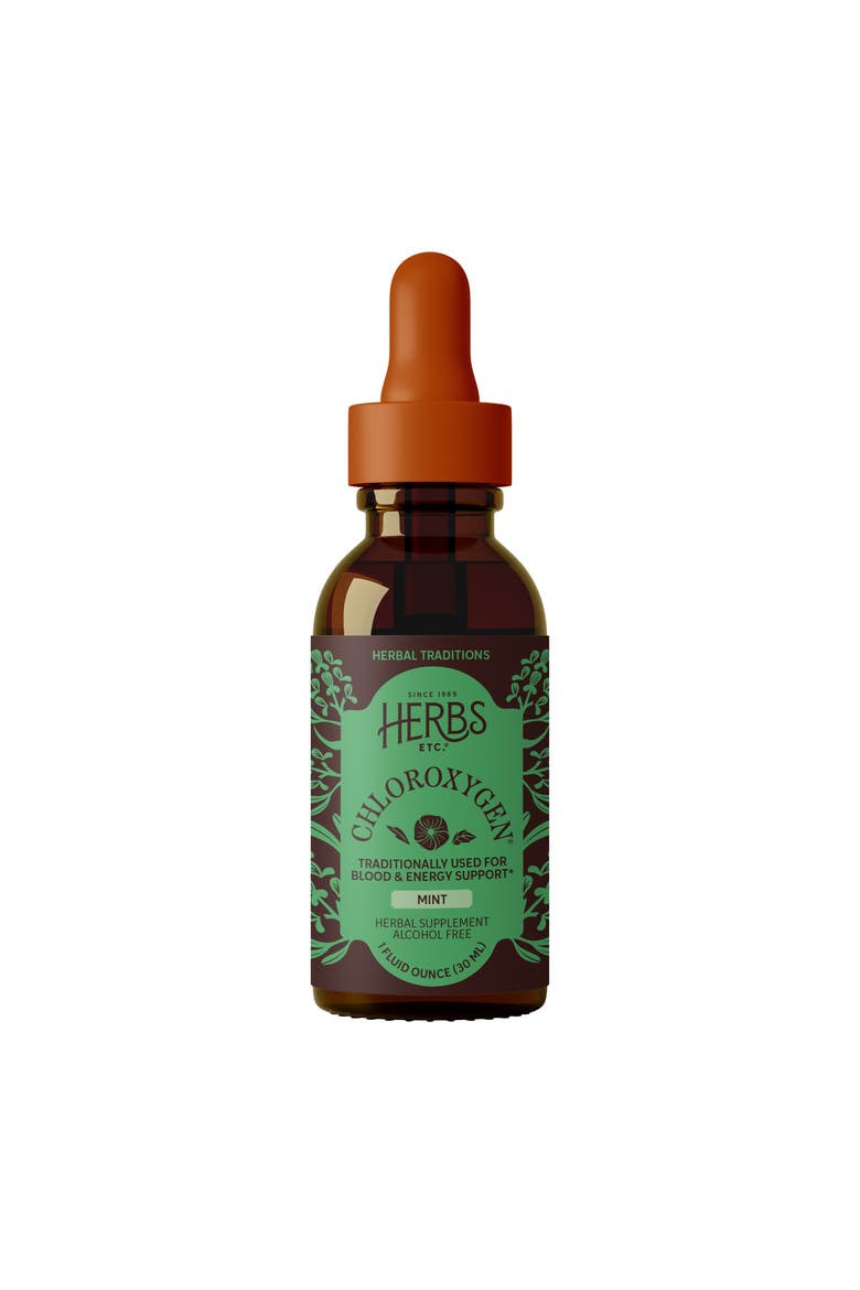 ChlorOxygen Chlorophyll Concentrate - Highly-Concentrated Energy Support - Aids Healthy Blood Circulation - Natural Vitality Support - Alcohol-Free - 1 fl oz, Mint, Main, color, No Color