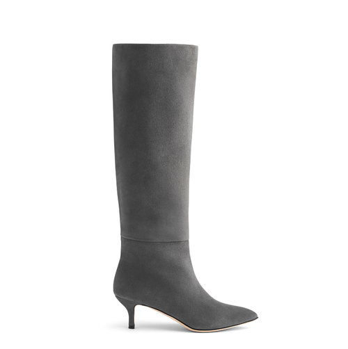 Neil J. Rodgers Eva Slouch Boot In Grey Suede