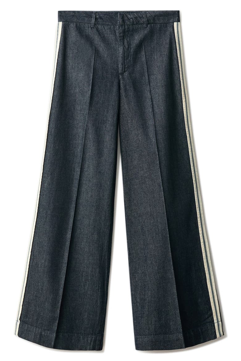 Side Stripe Wide Leg Jeans, Alternate, color, OPEN BLUE