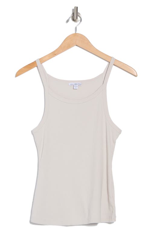 James Perse Cotton Rib Cami Tank In White