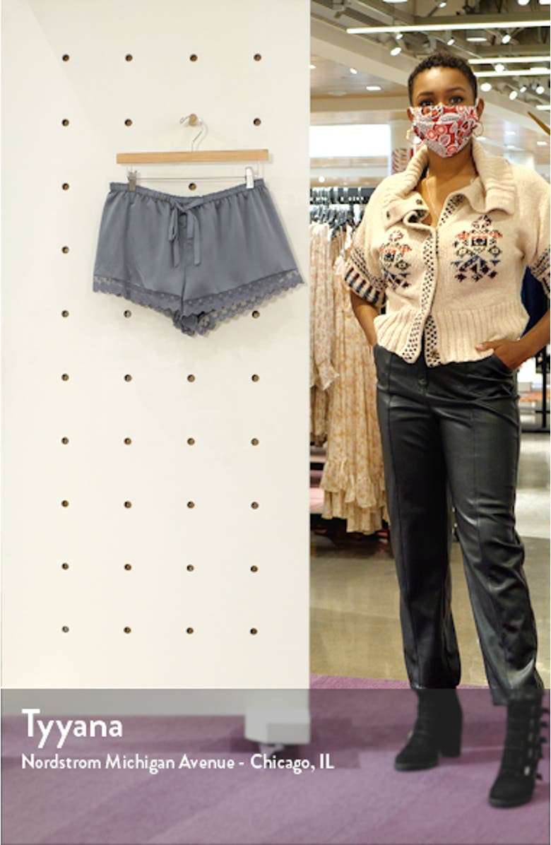 Victoria Satin Lounge Shorts, sales video thumbnail