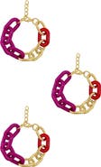 Adornia Set of 3 Chunky Chain Bracelets