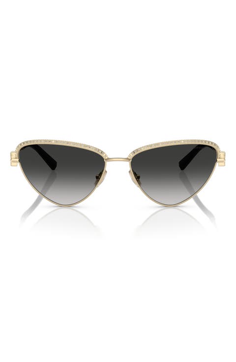59mm Gradient Irregular Sunglasses