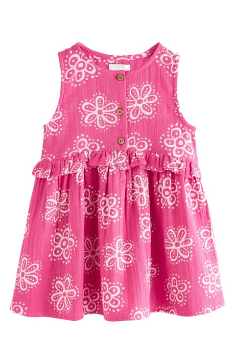 Kids' Floral Batik Cotton Peplum Dress (Baby, Toddler & Little Kid)