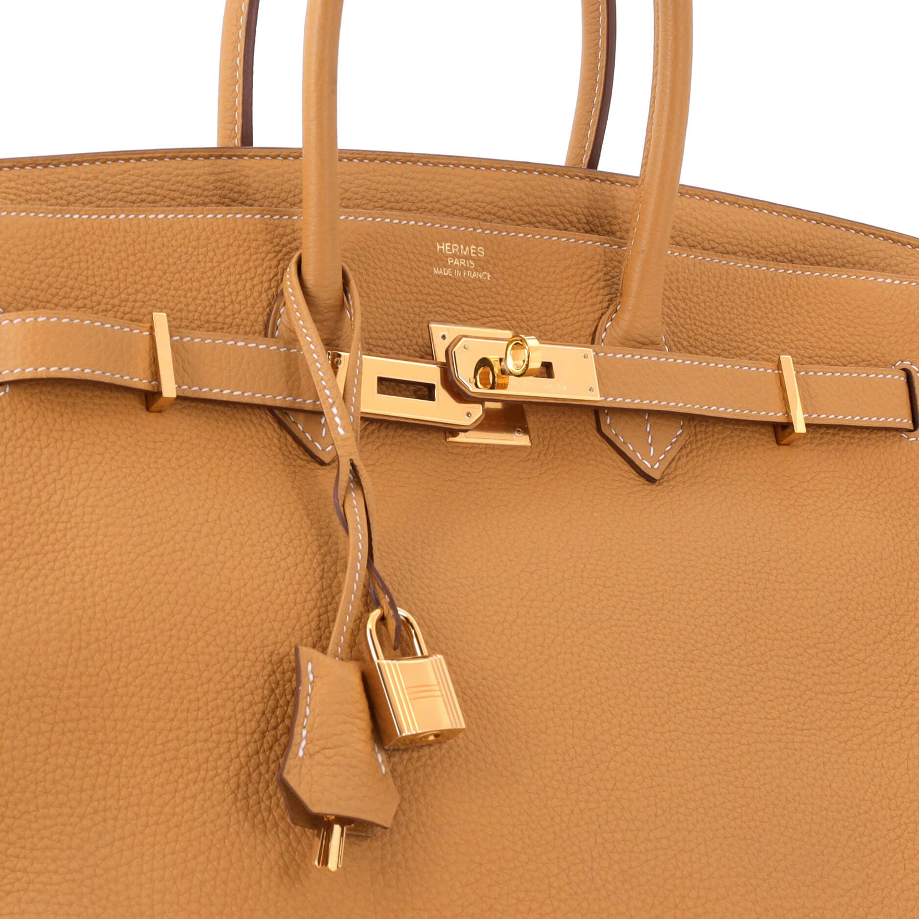 Pre-Owned Hermes Birkin Handbag Brown Togo with Gold Hardware 35, Alternate, color, Natural Sable
