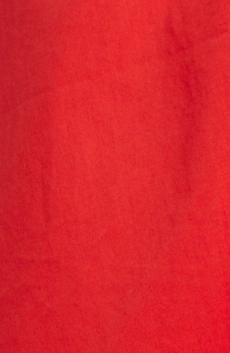 LAYERED WITH LOVE 'Lil Alessandra Ruffle Tiered Cotton Fit & Flare Minidress, Alternate, color, Hot Coral