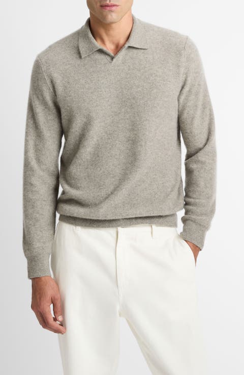 Boiled Cashmere Johnny Collar Sweater