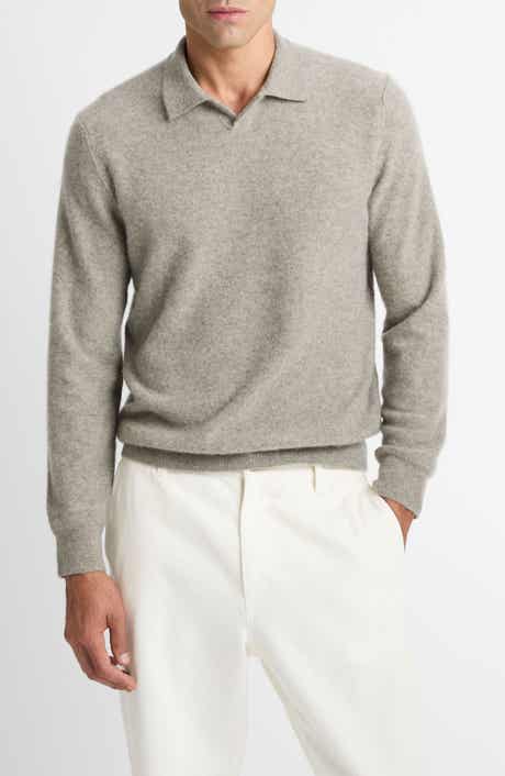 Vince Boiled Cashmere Johnny Collar Sweater