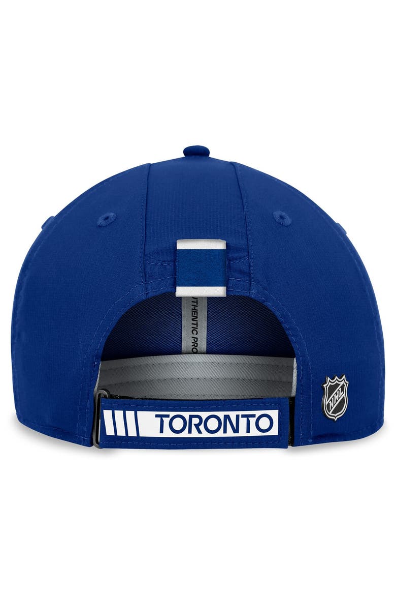 Men's Fanatics Branded  Blue Toronto Maple Leafs Authentic Pro Rink Adjustable Hat, Alternate, color, Blue