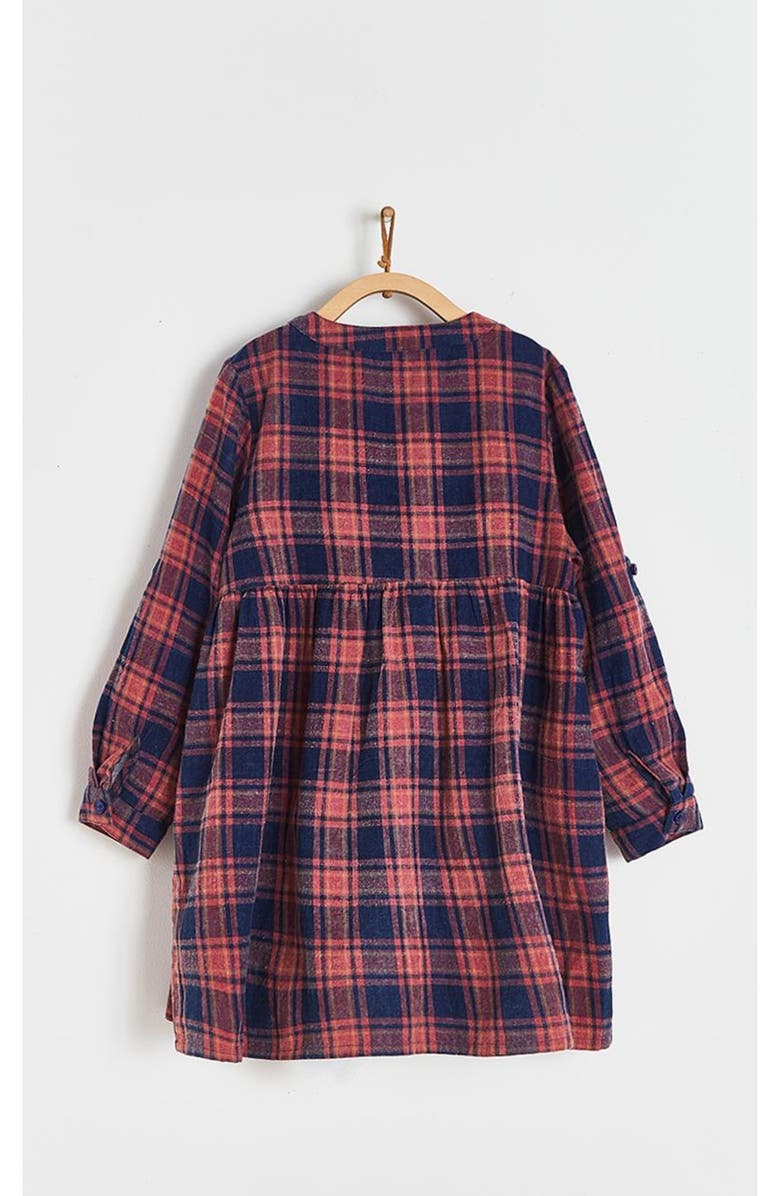 Babycottons Carla Flannel Shirt Dress for Toddler, Alternate, color, Blue