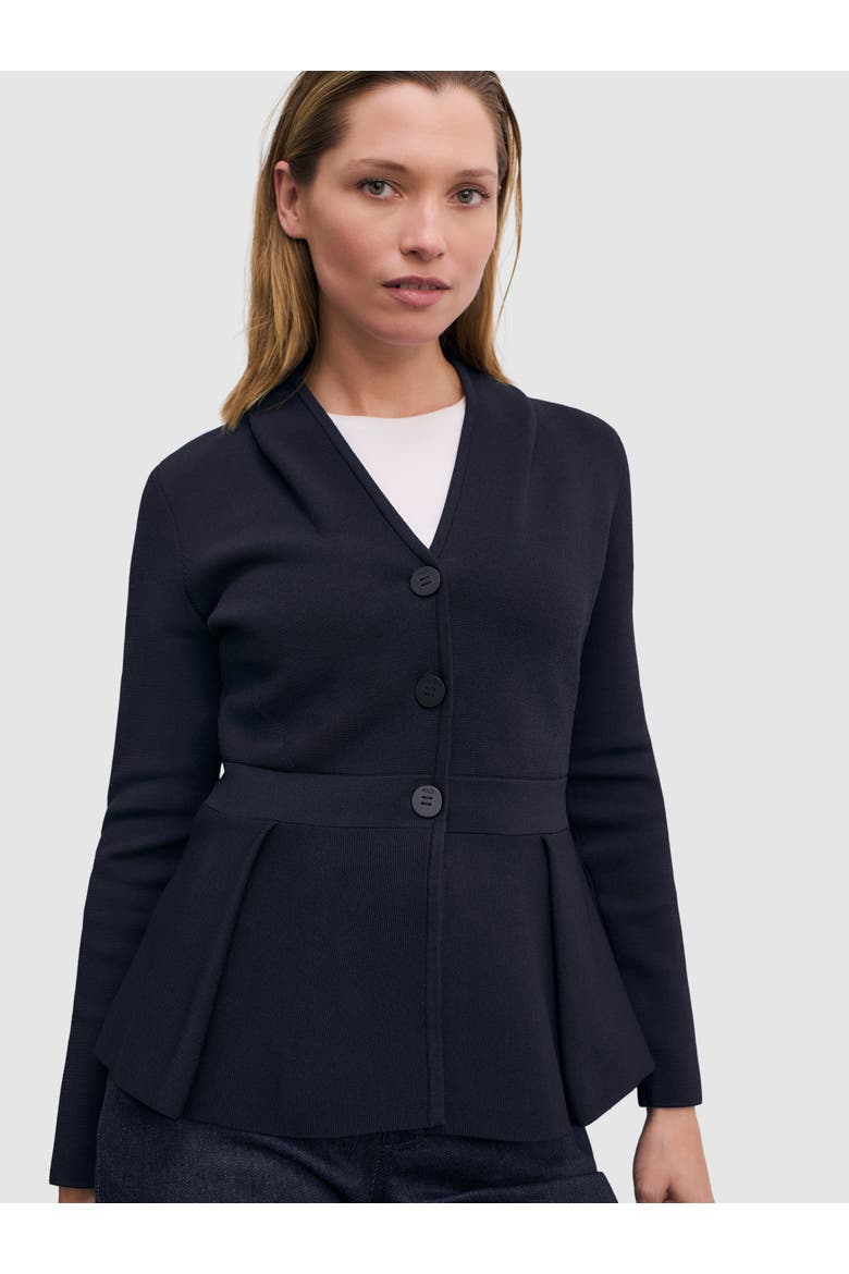 Corato Sculpt Knit Jacket, Main, color, Navy