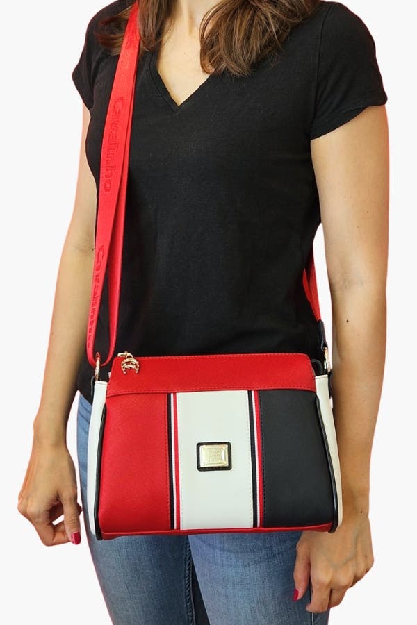 Nautical 344 Crossbody Bag, Alternate, color, Navy / White / Red