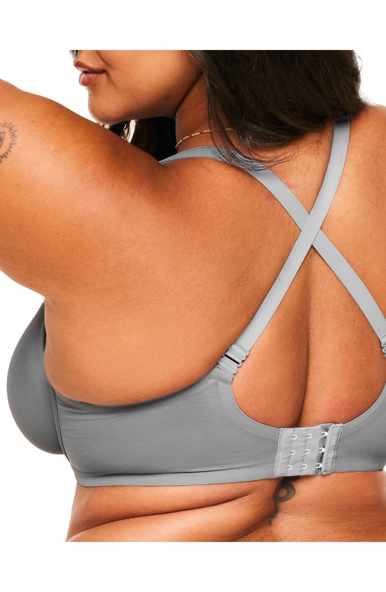 Adore Me Ivy Unlined Triangle Bra, Alternate, color, Dark Grey