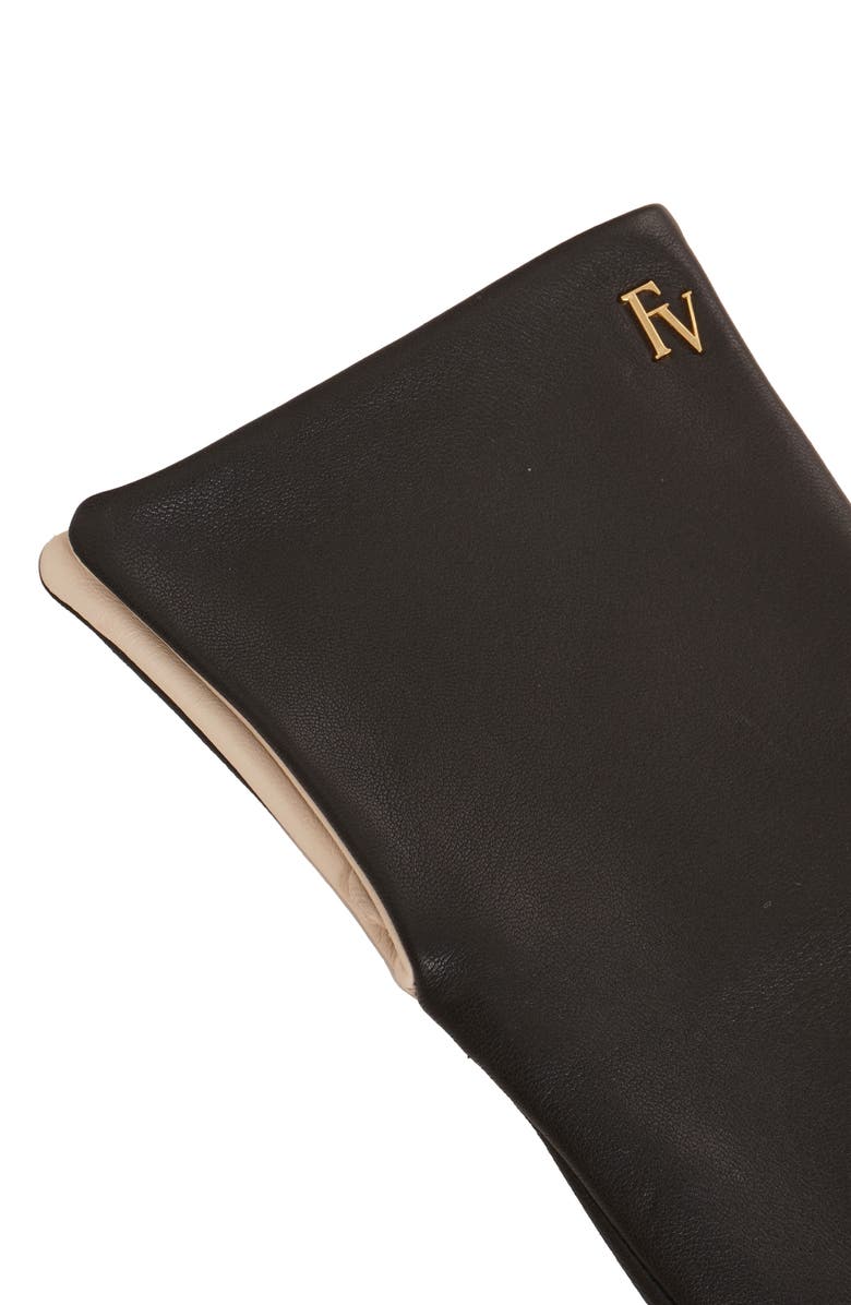 Frances Valentine Deep-V Leather Gloves, Alternate, color, 