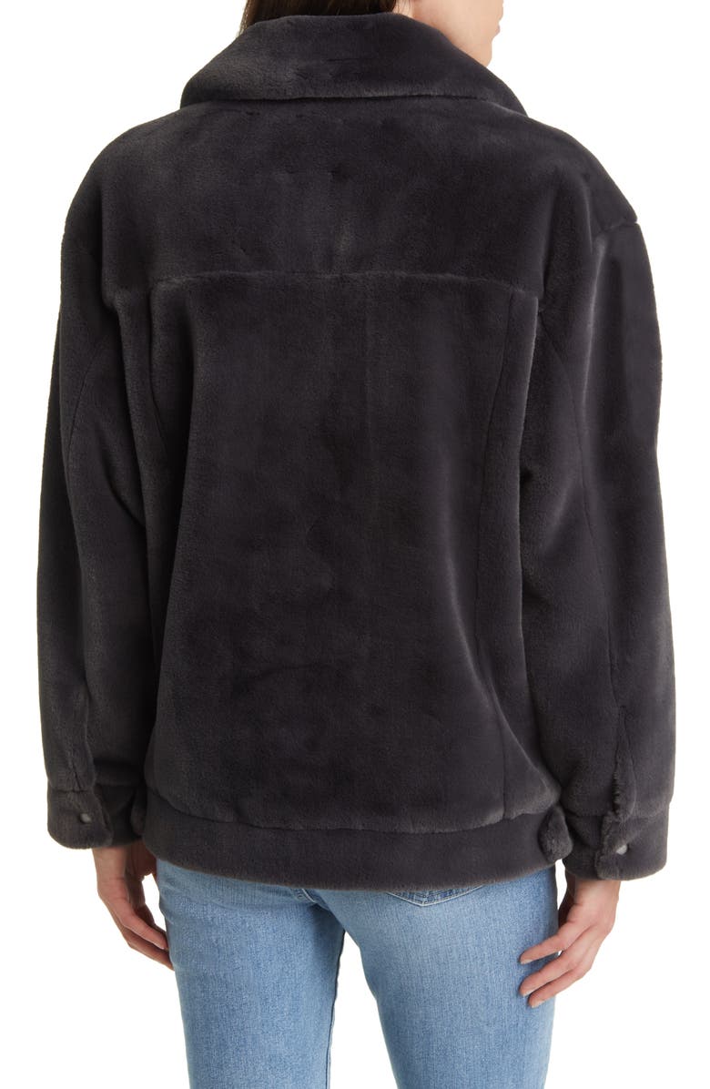 UGG<sup>®</sup> Frankie Faux Fur Trucker Jacket, Alternate, color, 