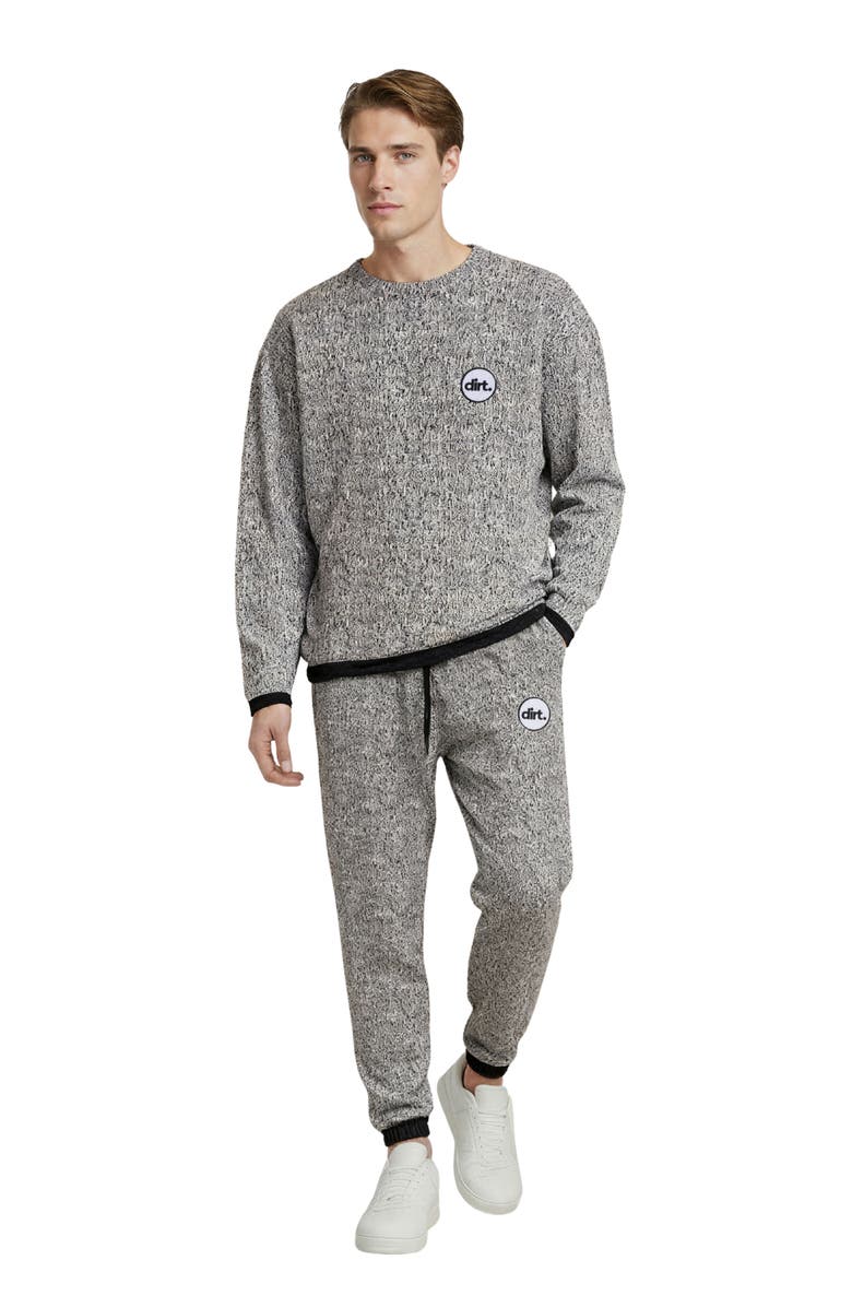 D.RT Oversize Layered Crewneck Sweatshirt, Alternate, color, Grey