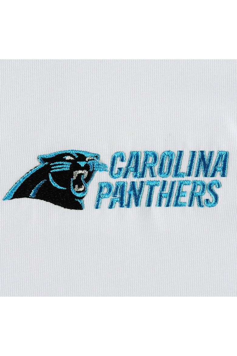 Women's Dunbrooke White/Gray Carolina Panthers Hurricane Raglan Full-Zip Windbreaker, Alternate, color, White