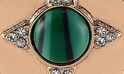 Rachel Roy Stone Round Cocktail Ring In Gold