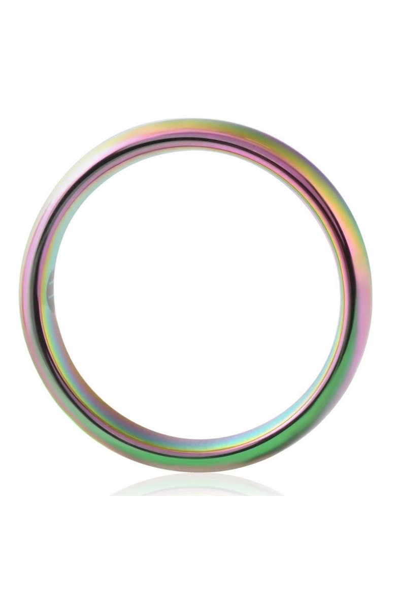 Multi Color 5mm Comfort Fit Tungsten Ring Wedding Band, Alternate, color, Tungsten