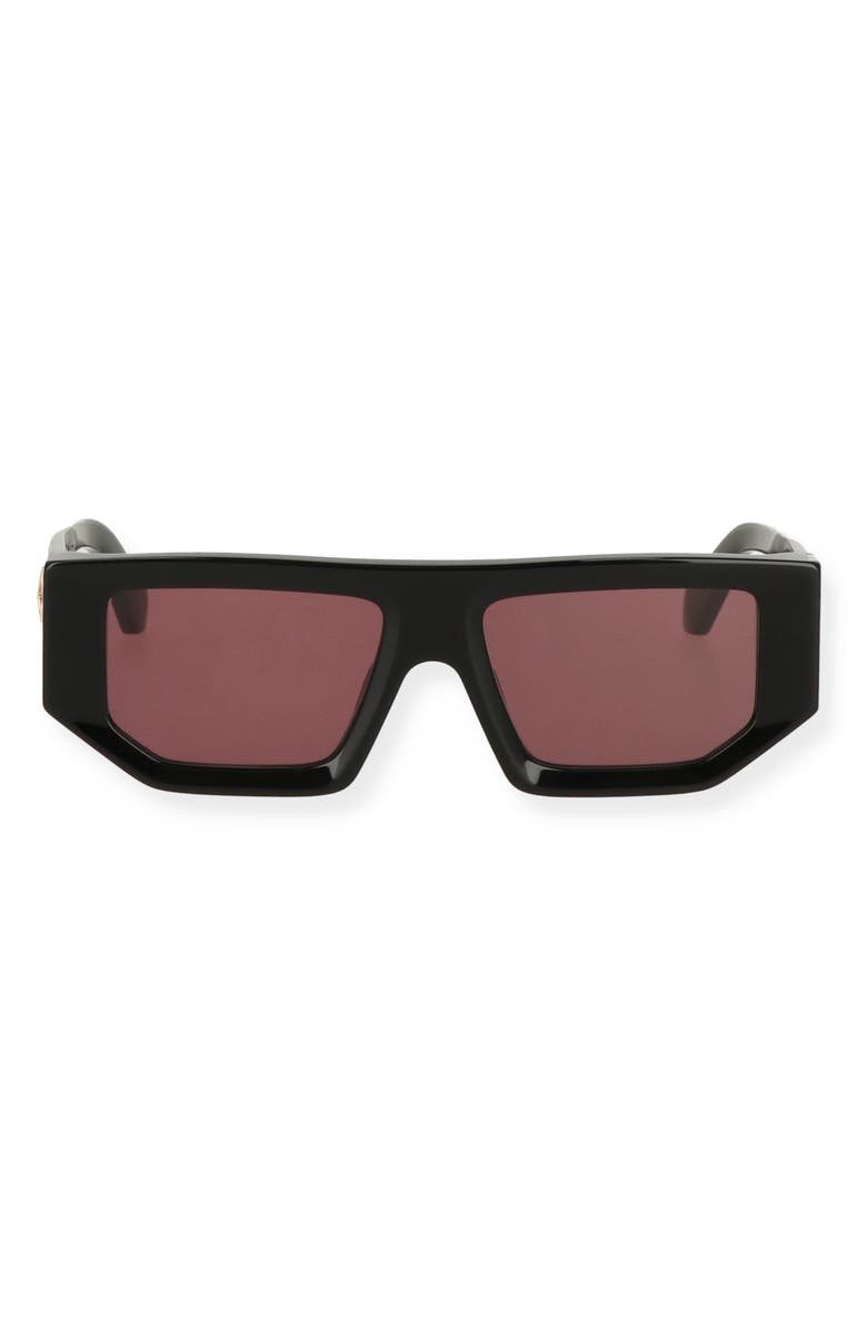 Off-White Vancouver 53mm Square Sunglasses, Alternate, color, Black Burgundy