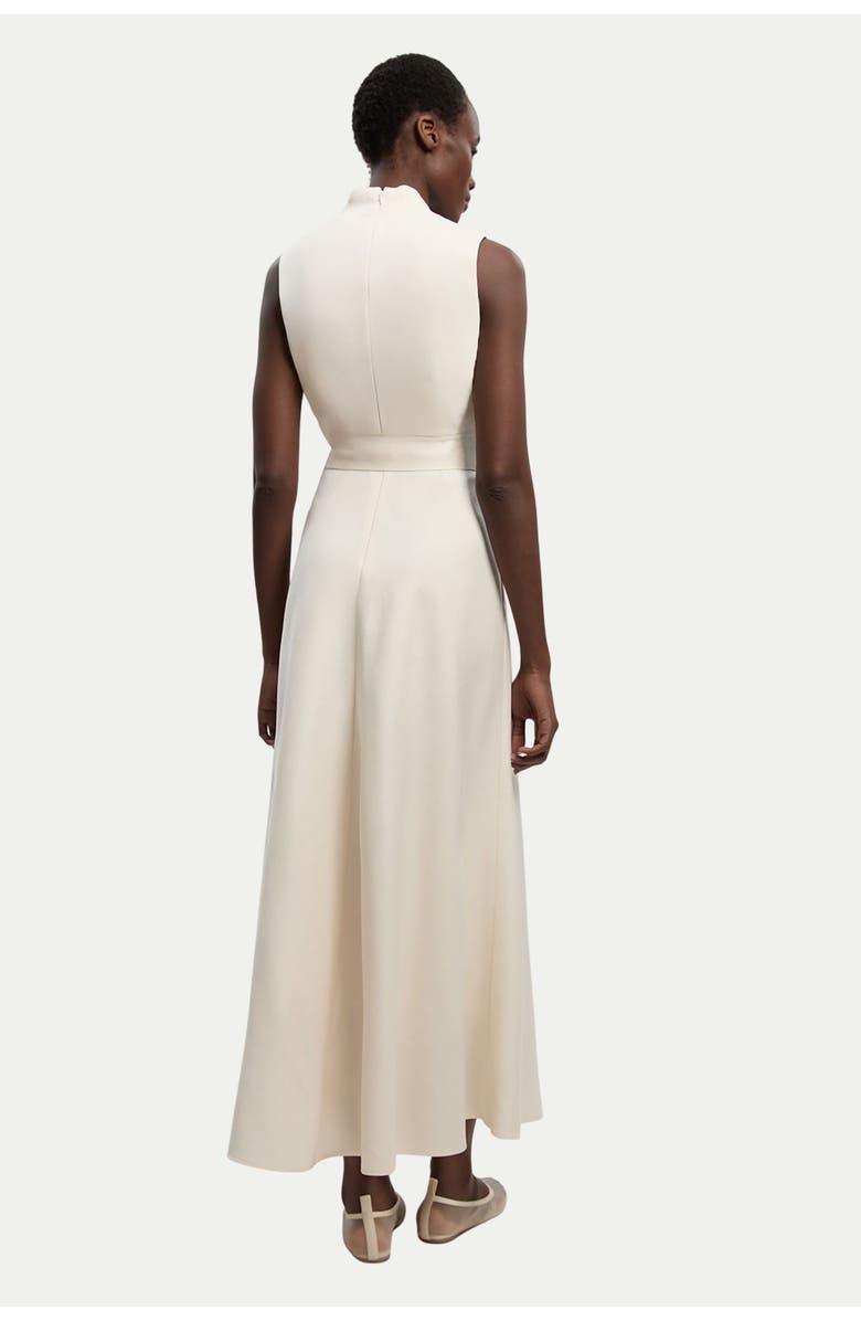 Karen Millen Tailored Linen Wrap Maxi Dress, Alternate, color, Ivory