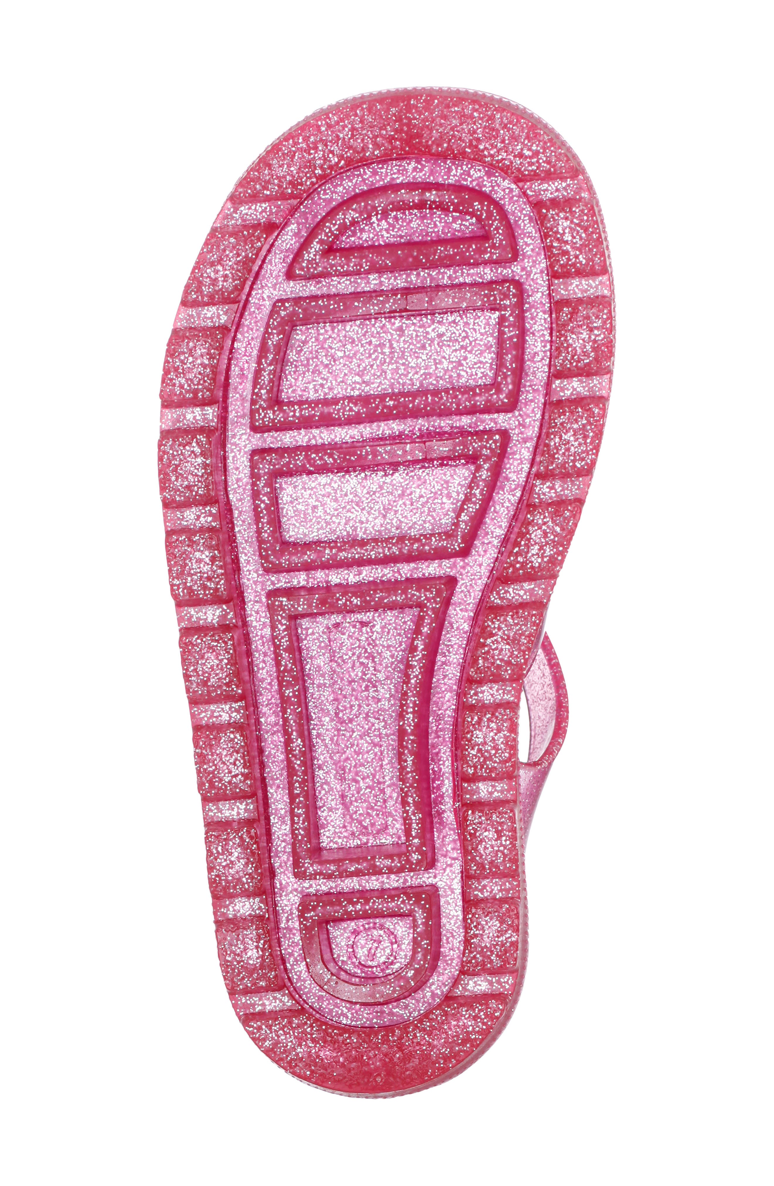 Kids' Waterproof Jelly Fisherman Sandal, Alternate, color, PINK GLITTER JELLY