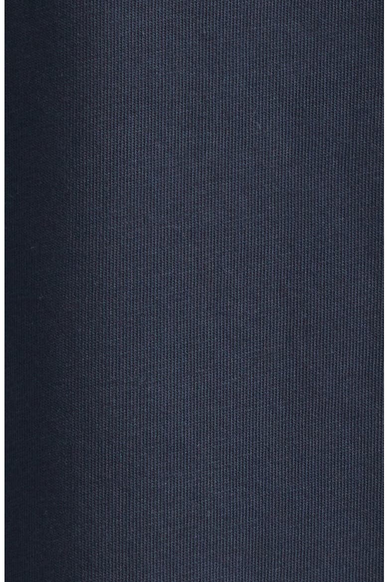 Lace Trim Cotton T-Shirt, Alternate, color, NAVY BLUE