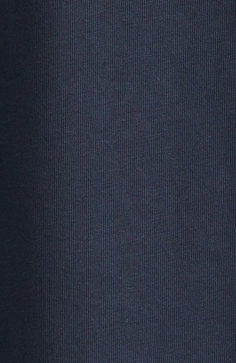 Moncler Lace Trim Cotton T-Shirt, Alternate, color, Navy Blue