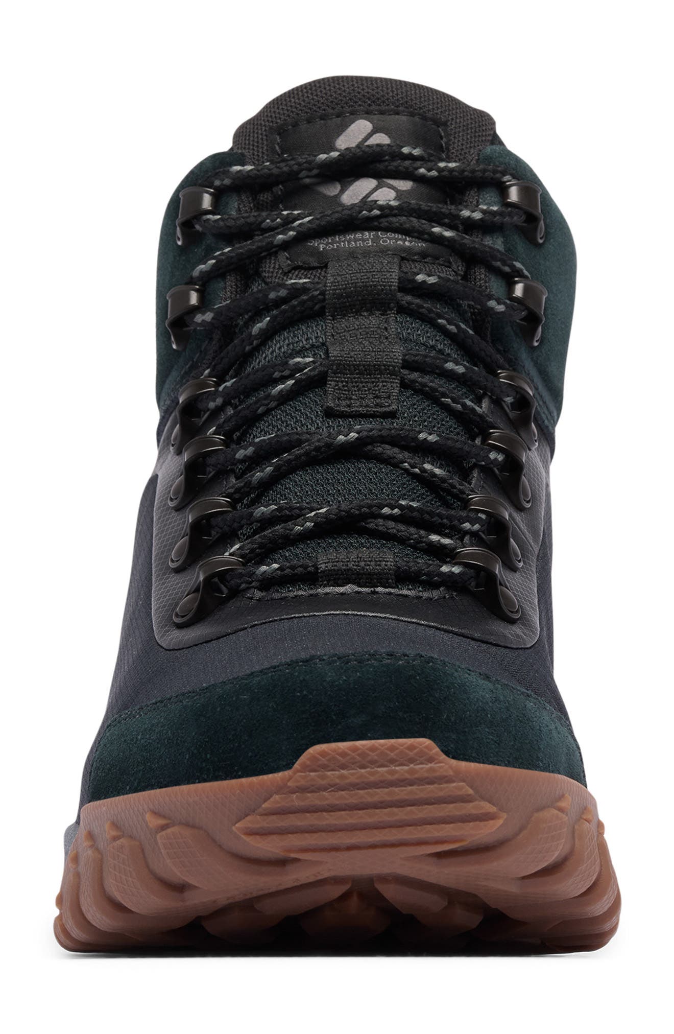 Columbia Burnsider<sup>™</sup> Waterproof Hiking Boot, Alternate, color, Black/ City Grey