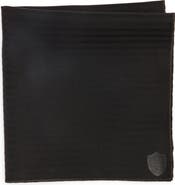 CLIFTON WILSON Herringbone Cotton Pocket Square
