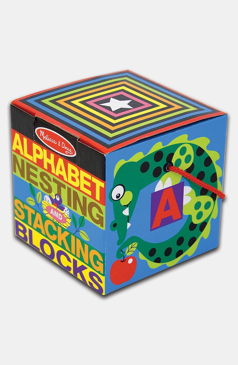Melissa & Doug Alphabet Nesting Blocks, Main, color, 