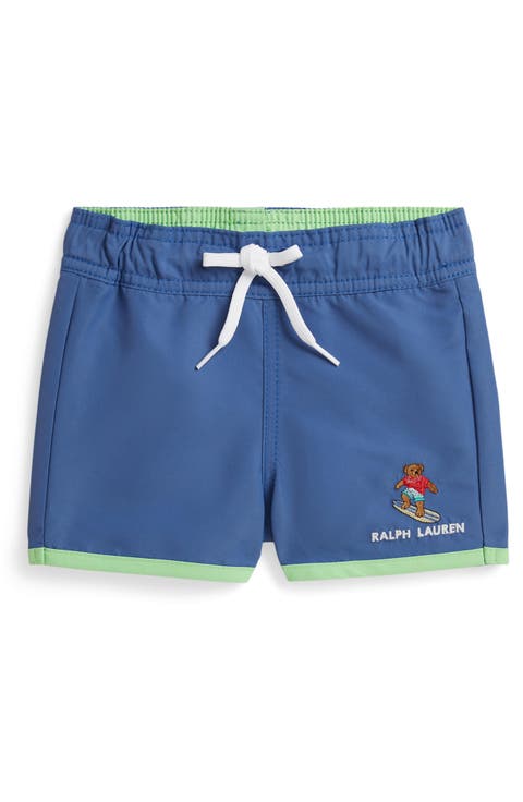 Embroidered Polo Bear Swim Trunks (Baby)