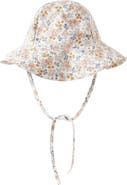 Rylee + Cru Kids' Floral Floppy UPF 50+ Sun Hat