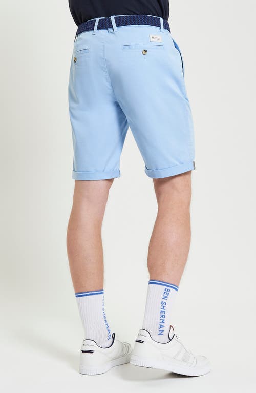 Ben Sherman Signature Stretch Twill Chino Shorts In Pale Blue