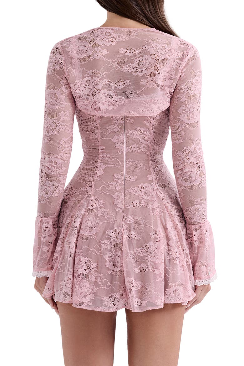 Alice Underwire Lace Minidress & Bolero, Alternate, color, CRYSTAL ROSE
