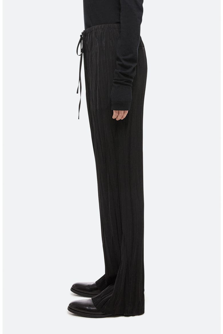 Crush Drawstring Waist Pants, Alternate, color, BLACK