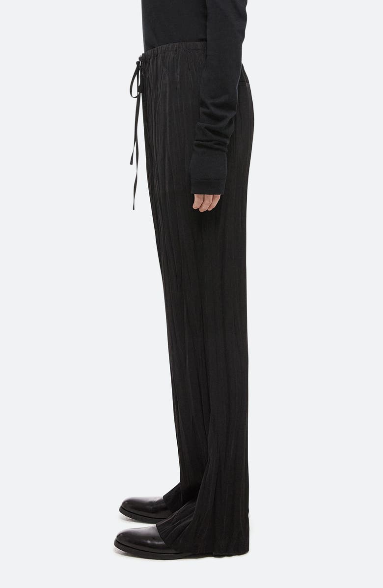 Helmut Lang Crush Drawstring Waist Pants, Alternate, color, Black