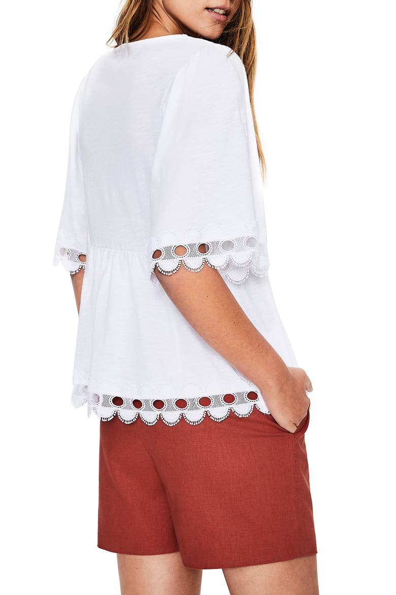 Ayla Jersey Top, Alternate, color, WHITE