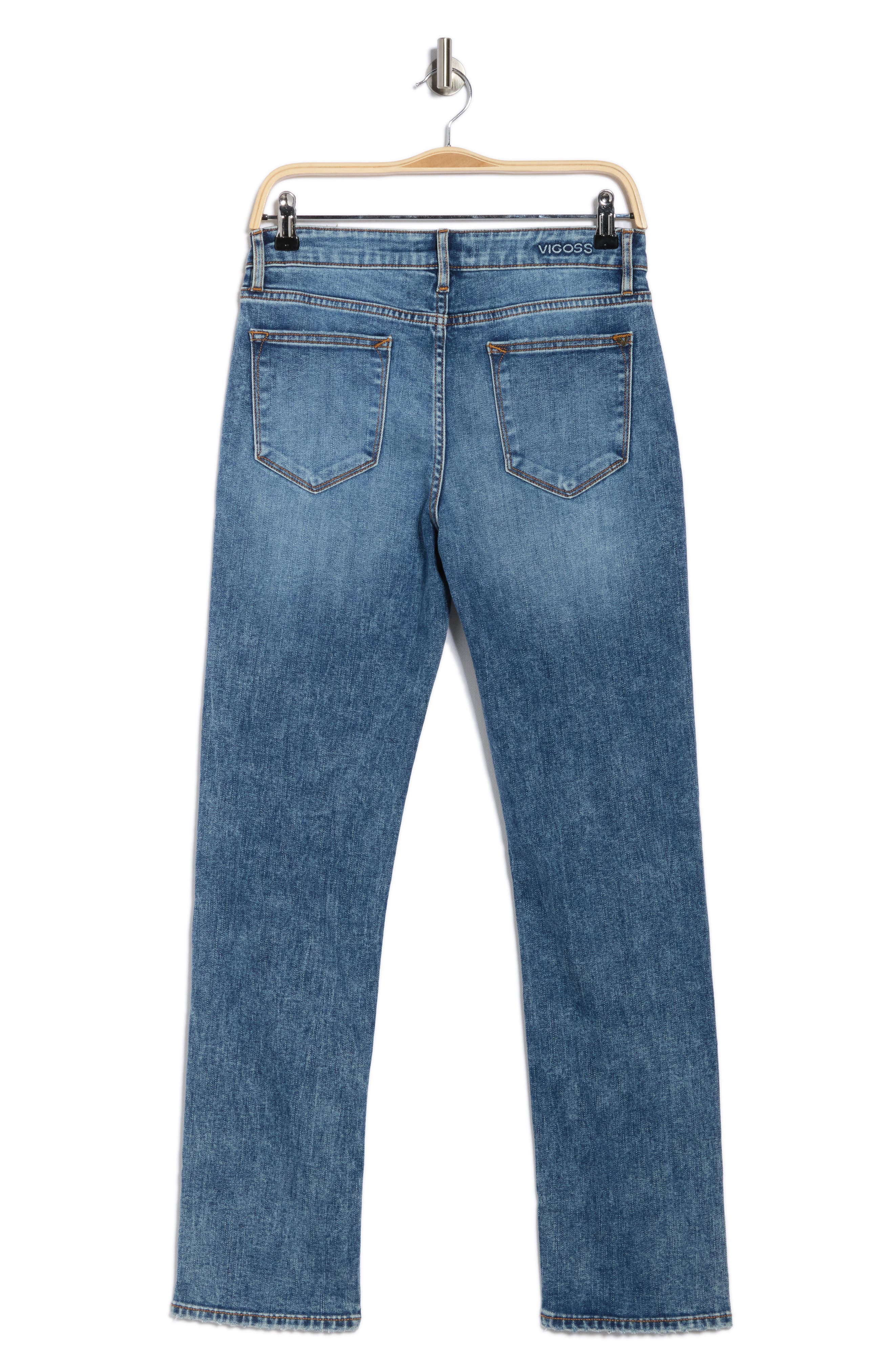 Marley Mid Rise Straight Leg Jeans