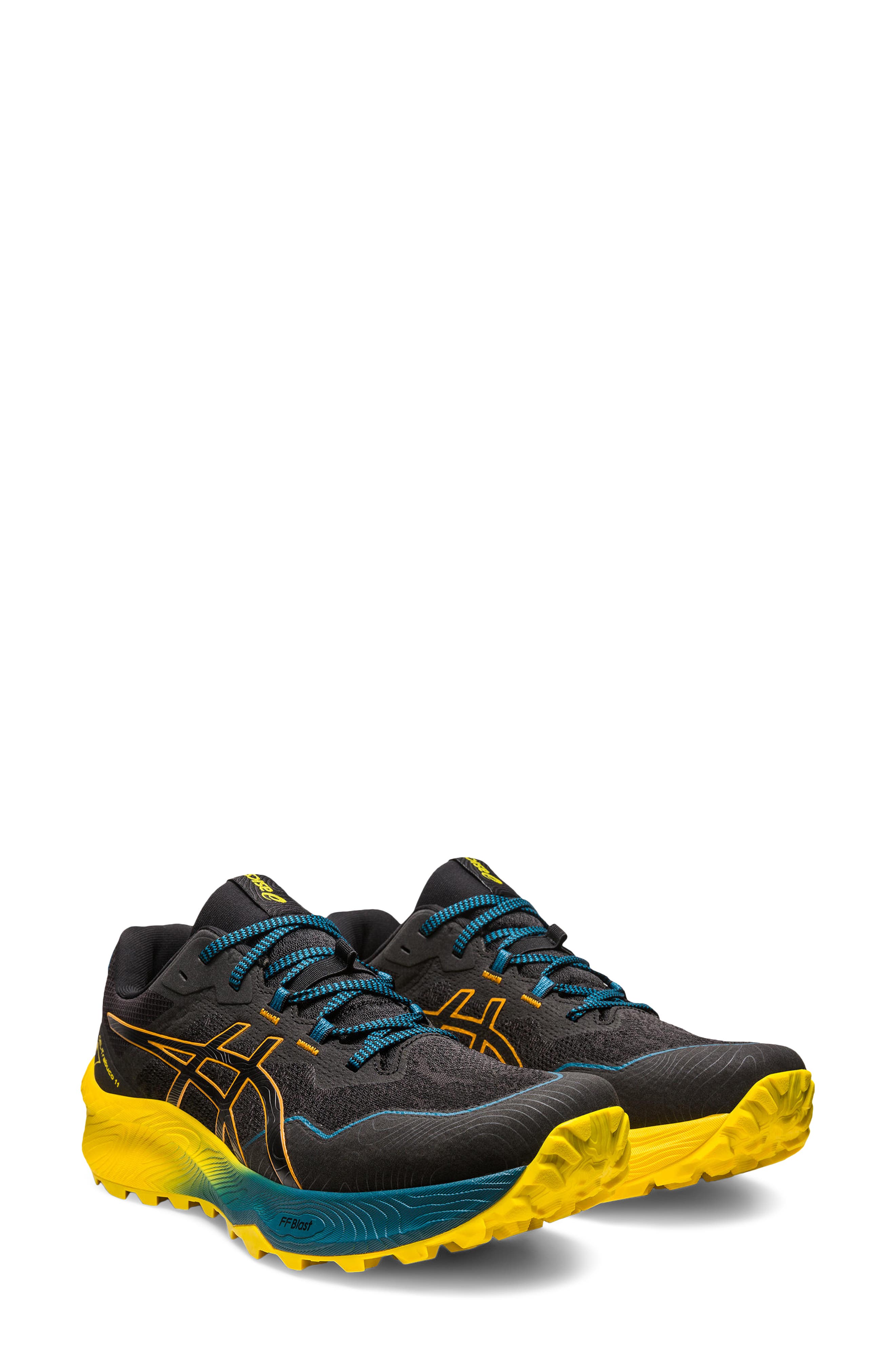 ASICS<sup>®</sup> Gel Trabuco 11 Running Shoe, Main, color, Black/ Sandstorm