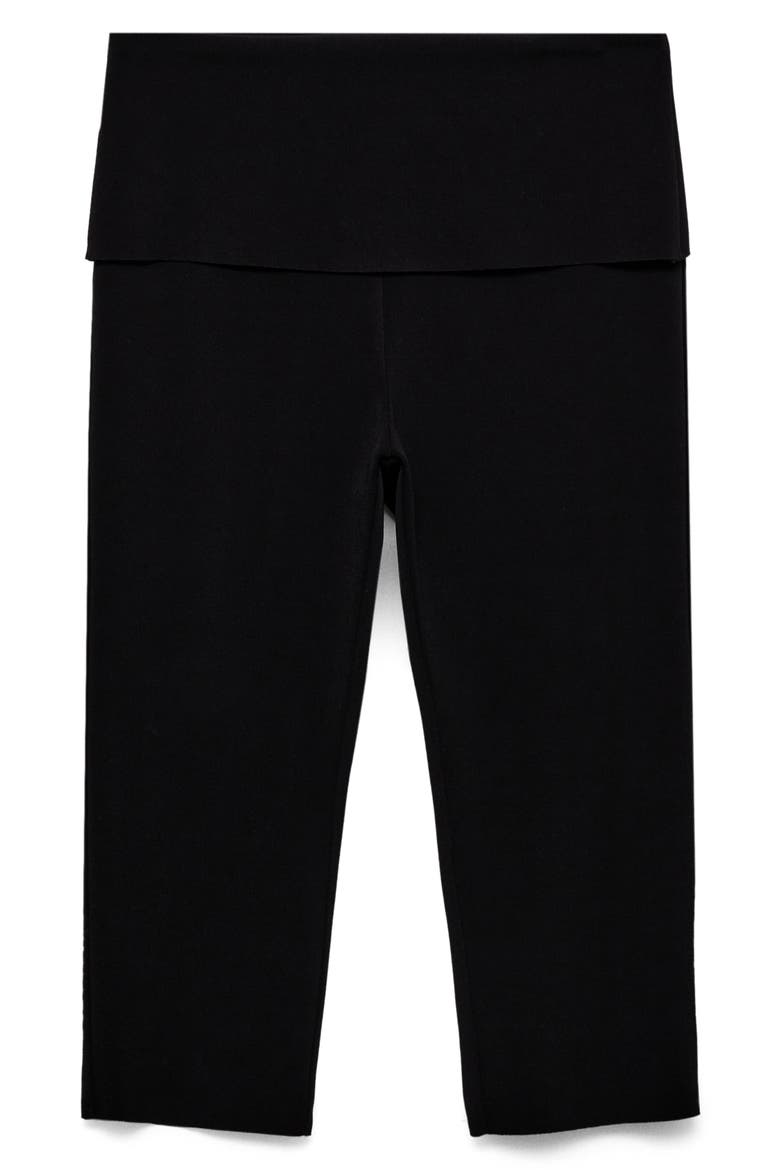 Tiberio Capri Leggings, Alternate, color, BLACK