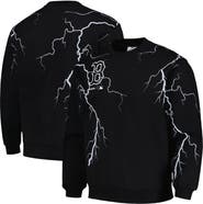 PLEASURES Men's PLEASURES  Black Boston Red Sox Lightning Crewneck Pullover Sweatshirt