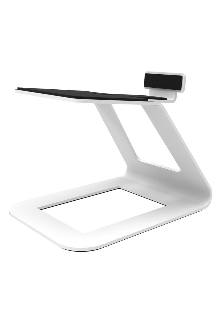 SE6 Elevated Desktop Speaker Stands for Large Speakers - Pair, Alternate, color, White