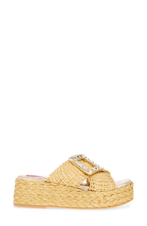 Roger Vivier Espadrille Platform Slide Sandal
