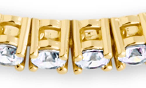 Sterling Forever Aderyn Cubic Zirconia Tennis Bracelet In Gold