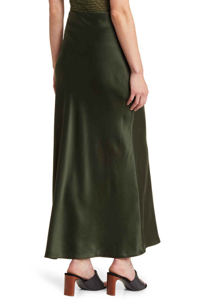 FRAME Silk Column Maxi Skirt, Alternate, color, Surplus