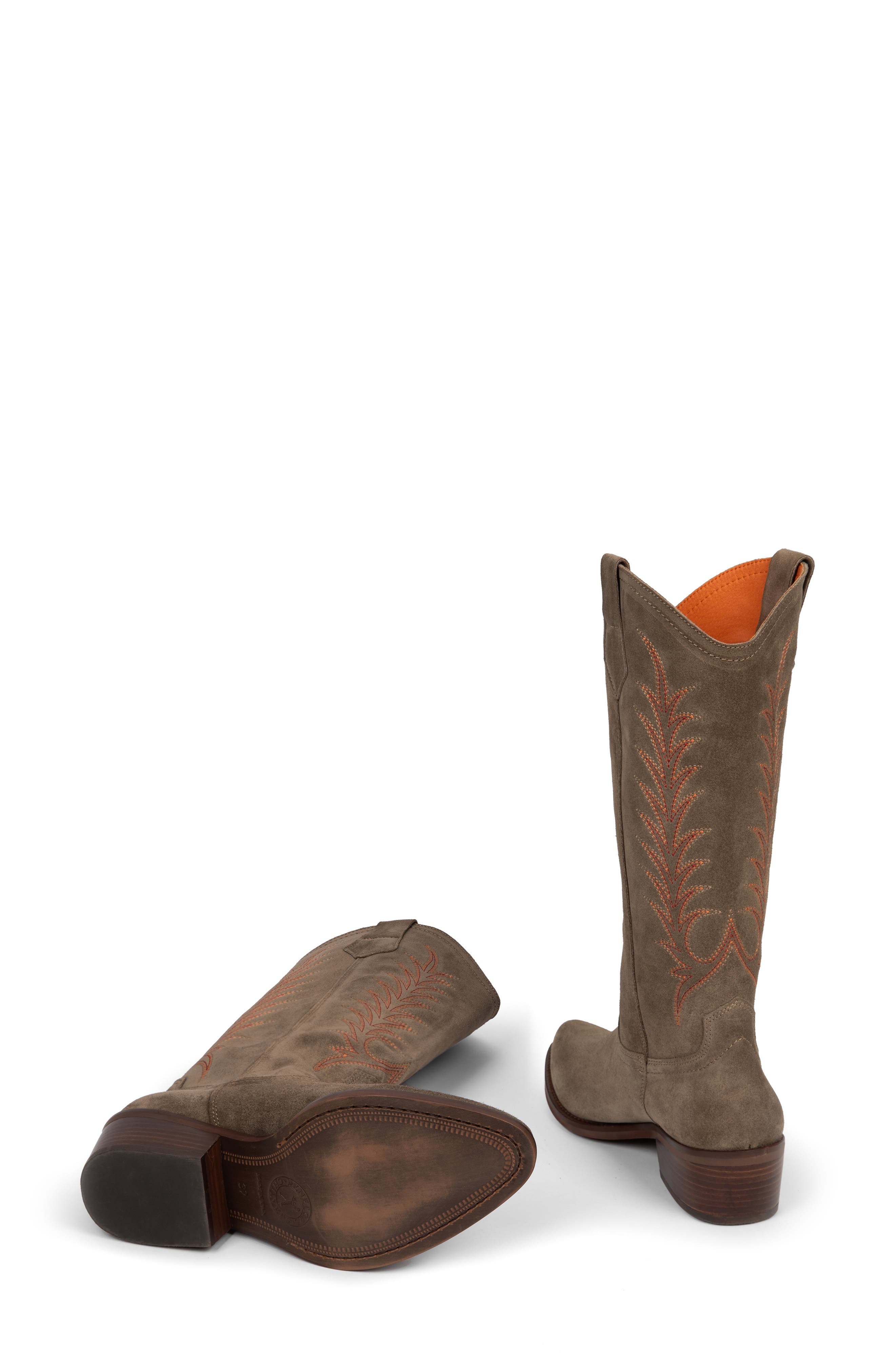 Penelope Chilvers Goldie Western Boot, Alternate, color, Taupe