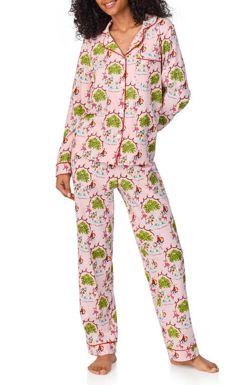 BedHead Pajamas Print Jersey Pajamas in Twelve Days Of Christmas 