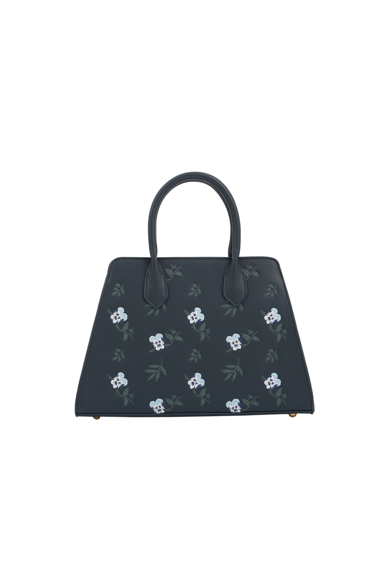 Fable England Navy Disty Medium Structured Tote, Alternate, color, Navy